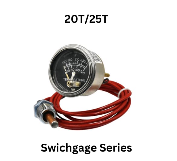 Image of a 1/2' gauge from the 20T/25T Swichgage Series, showcasing its design and functionality